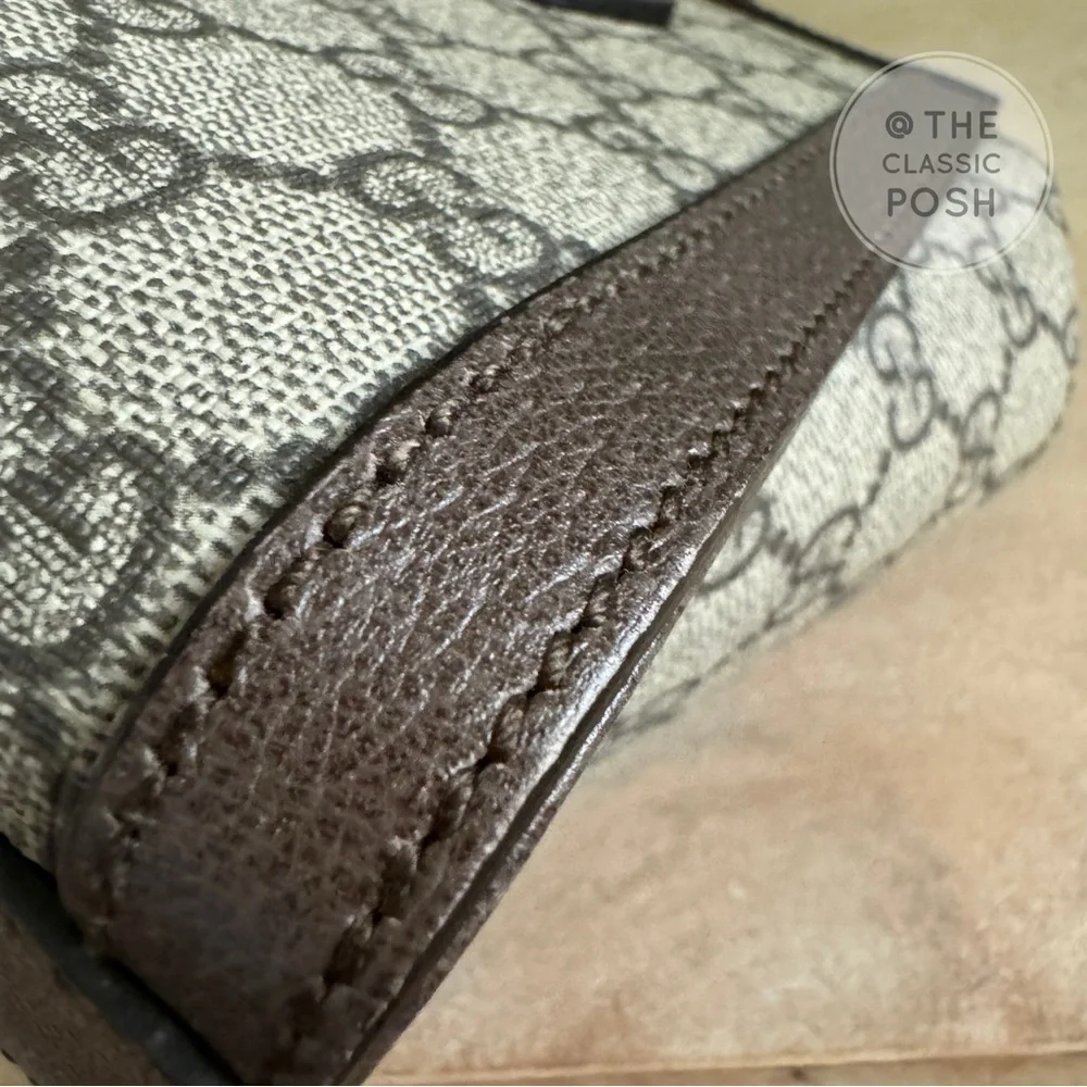 EUC GUCCI SUPREME SMALL SHOULDER CANVAS TOTE BAG - Picture 9 of 14